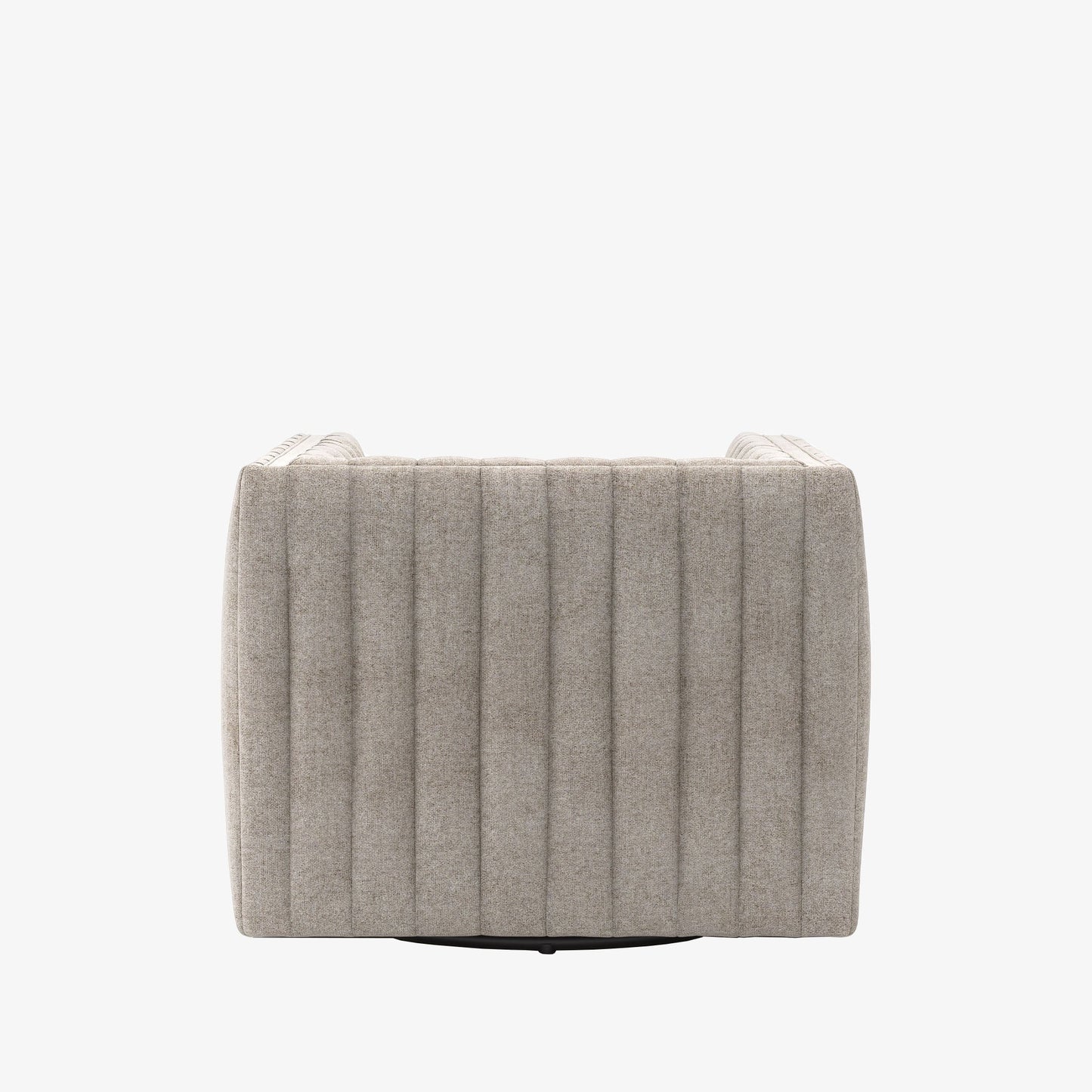 Chaise pivotante Augustine à quatre mains en Orly naturel 