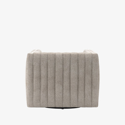 Chaise pivotante Augustine à quatre mains en Orly naturel 