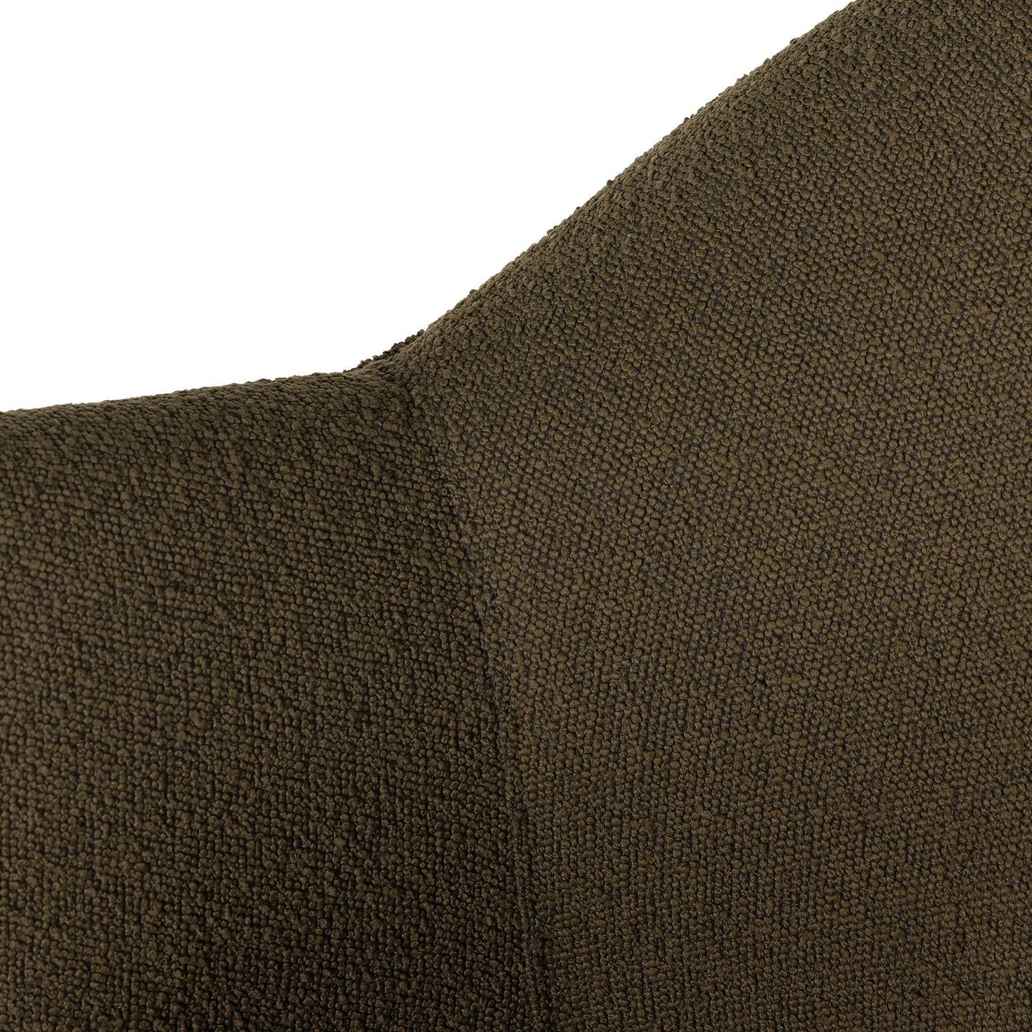 Chaise pivotante Aurora Four Hands en cuir bouclé olive