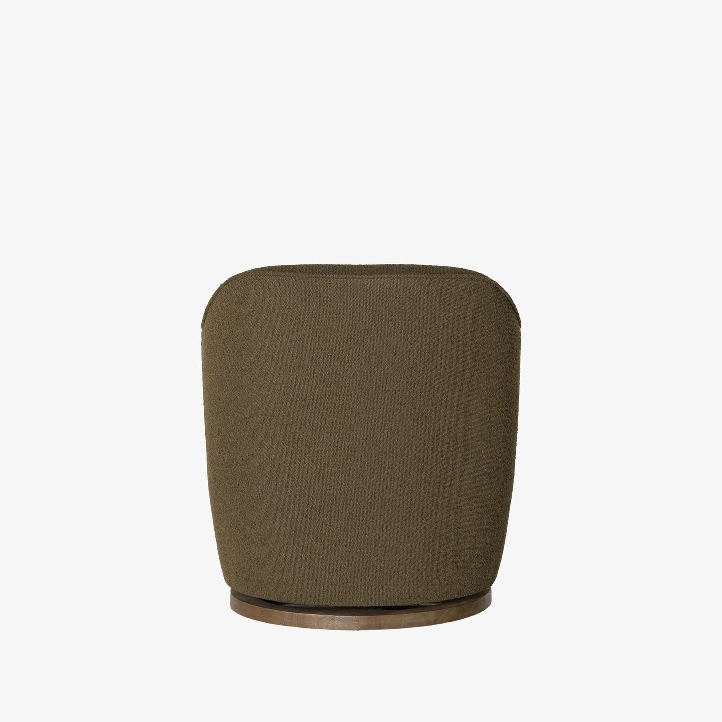 Chaise pivotante Aurora Four Hands en cuir bouclé olive