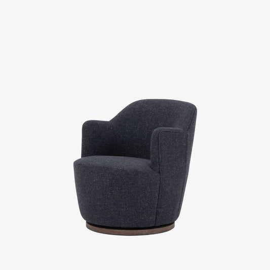 Chaise pivotante Four Hands Aurora en ardoise de la Tamise