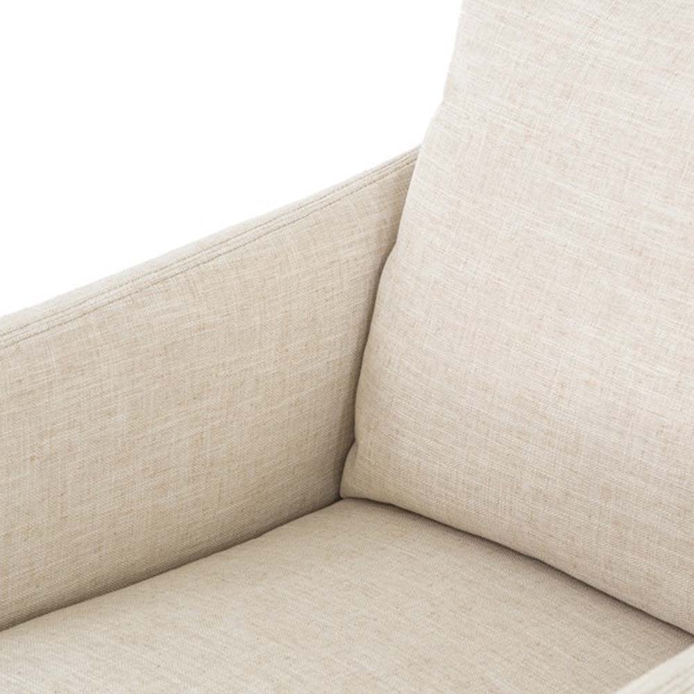 Chaise pivotante Four Hands Banks en batiste ivoire