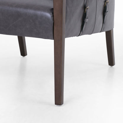 Chaise Bauer Four Hands en ébène Chaps