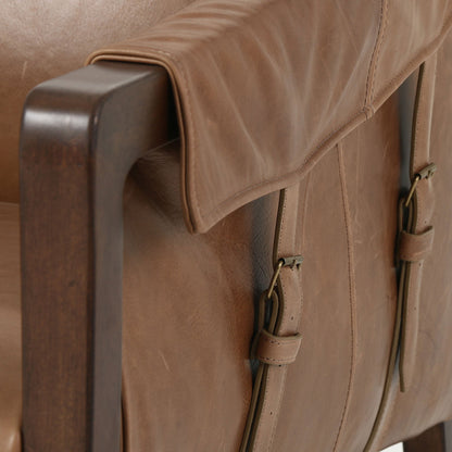 Chaise Bauer Four Hands en Dakota taupe chaud