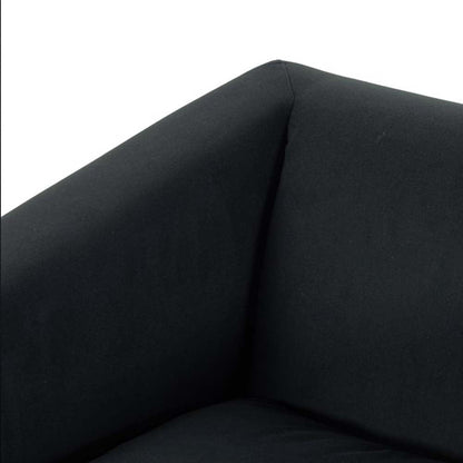 Chaise Cairo à quatre mains en velours fumé