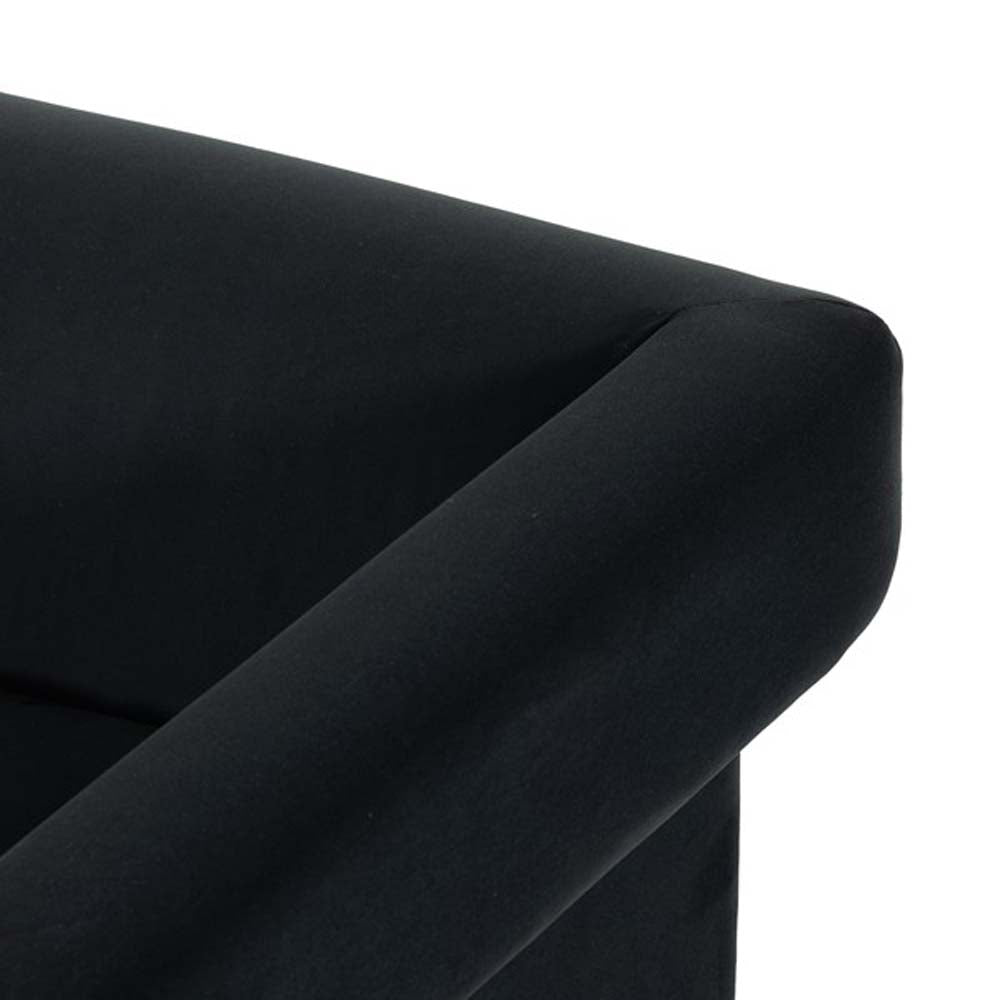 Chaise Cairo à quatre mains en velours fumé