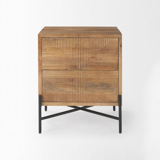 Table d'appoint en bois et fer de Cordoue