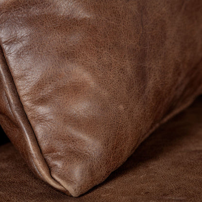 Canapé Colter en cuir marron de 82 pouces