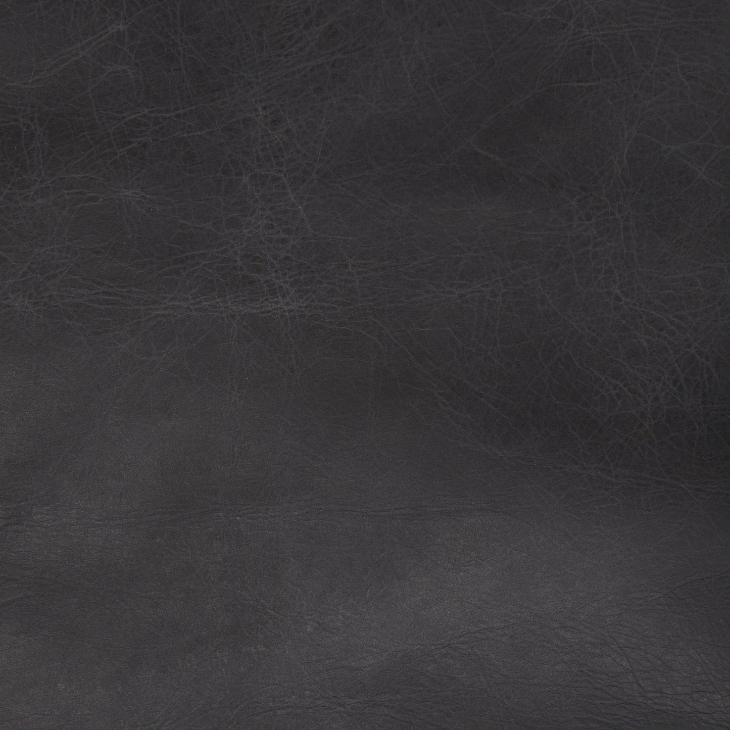 Fauteuil Colter en cuir noir