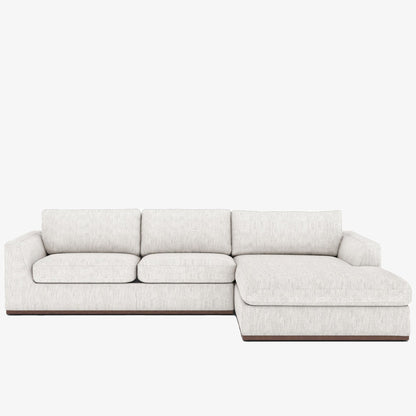 Canapé sectionnel 2 pièces Four Hands Colt en coton mérinos, chaise longue droite