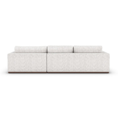 Canapé sectionnel 2 pièces Four Hands Colt en coton mérinos, chaise longue droite