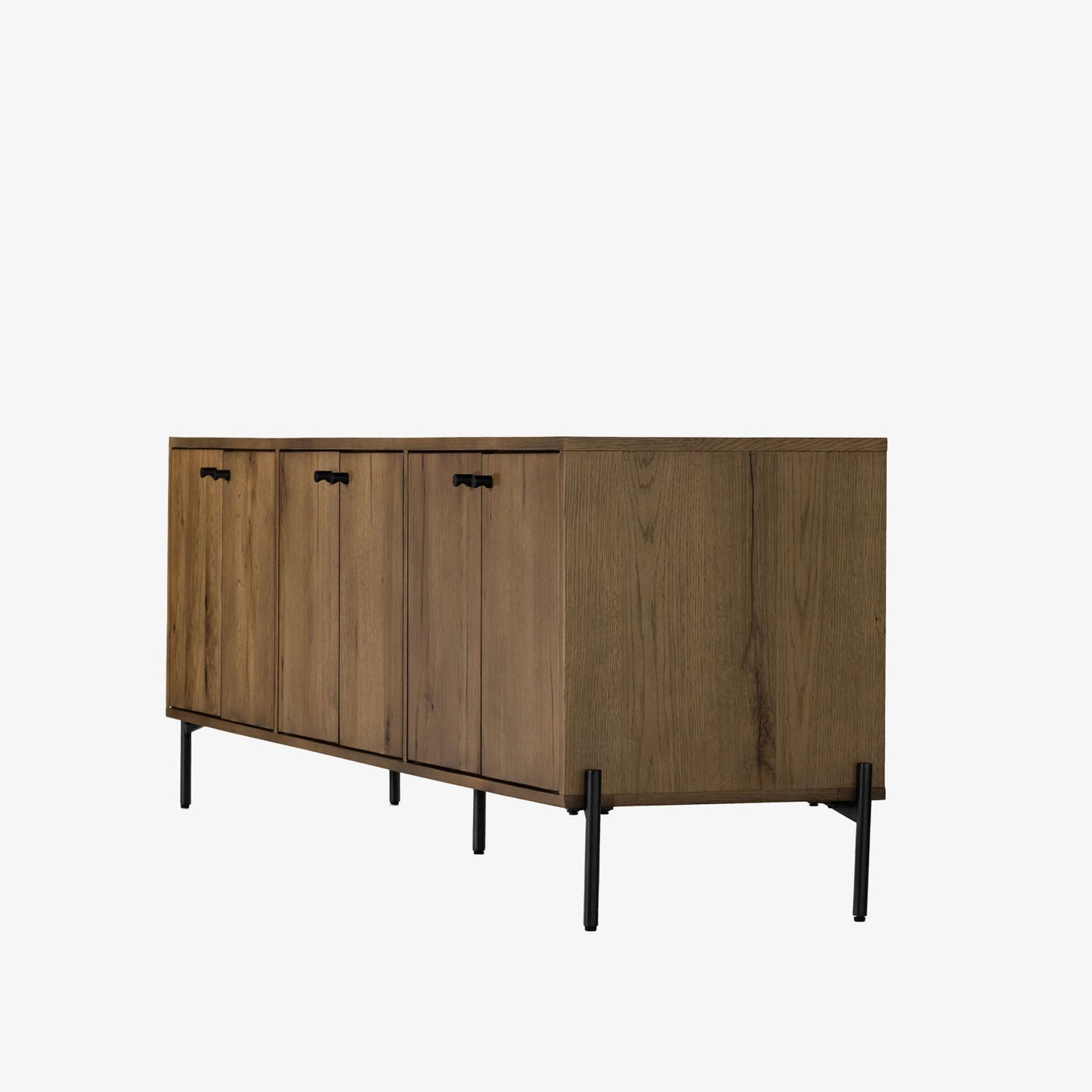 Meuble multimédia Eaton Four Hands en résine chêne ambré