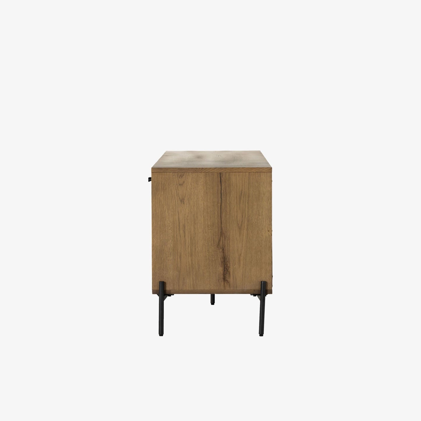 Meuble multimédia Eaton Four Hands en résine chêne ambré