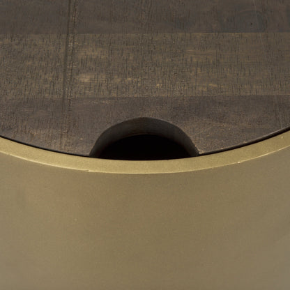 Table d'appoint Aurora en or