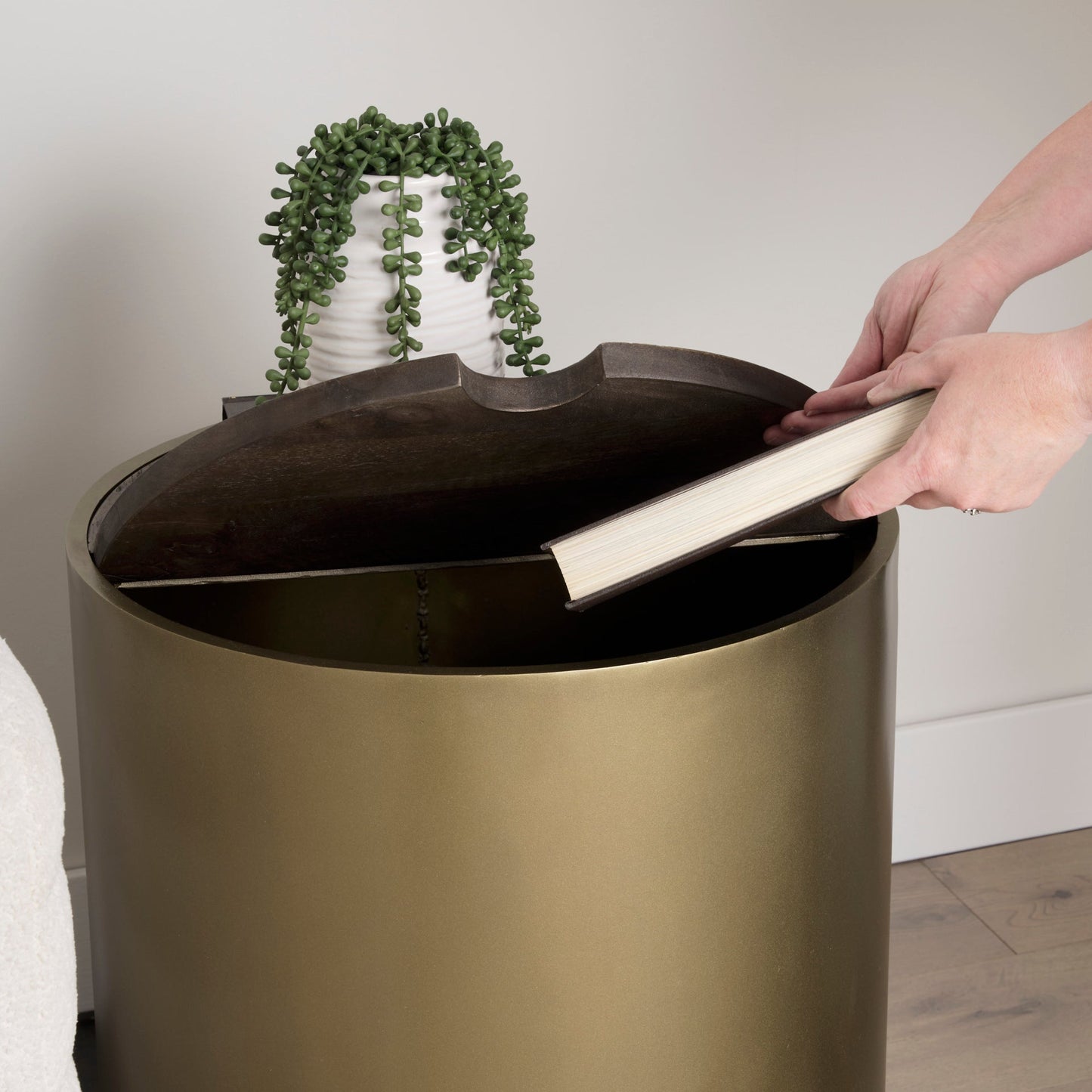 Table d'appoint Aurora en or