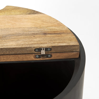 Table d'appoint Aurora en noir