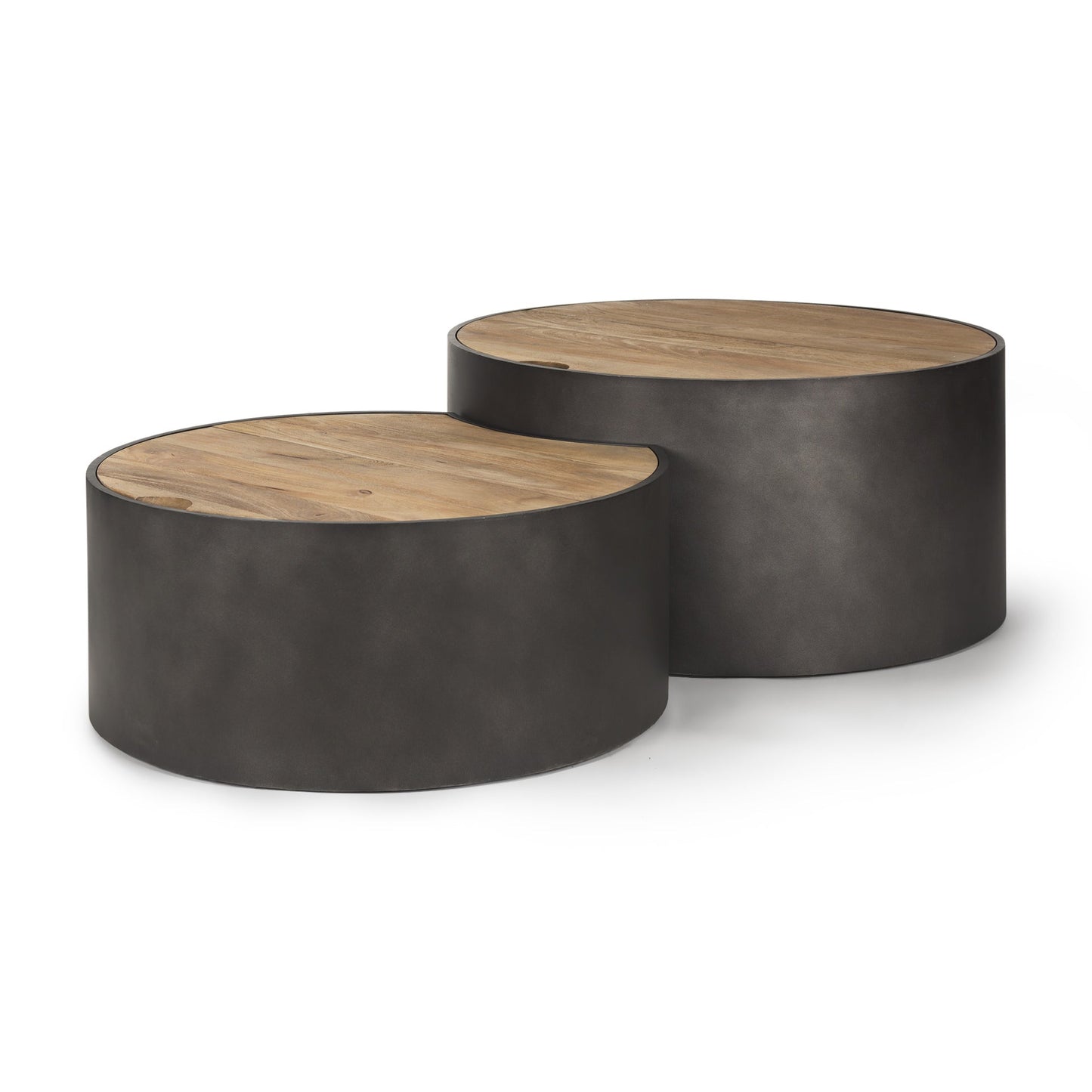Tables basses gigognes Aurora en noir