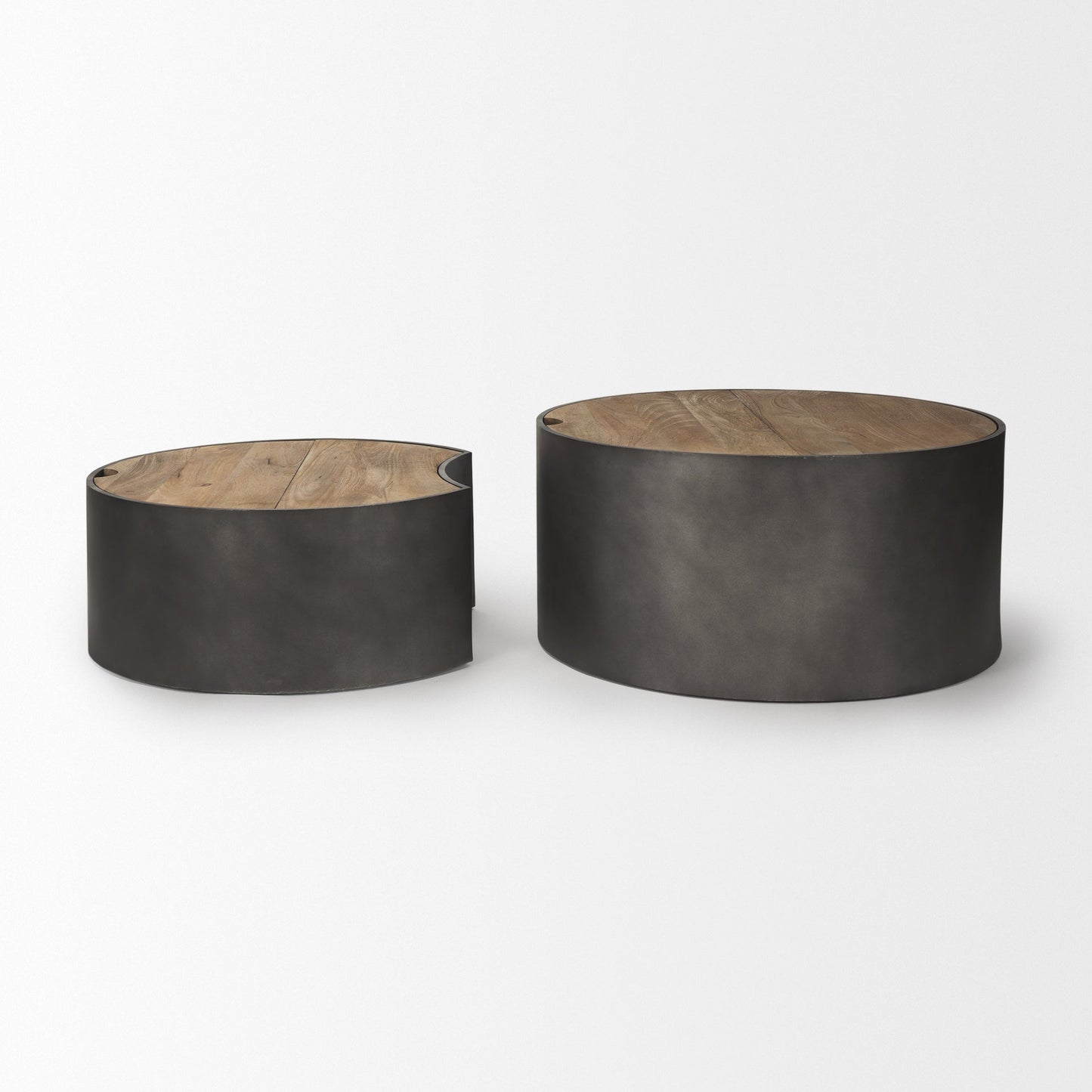 Tables basses gigognes Aurora en noir