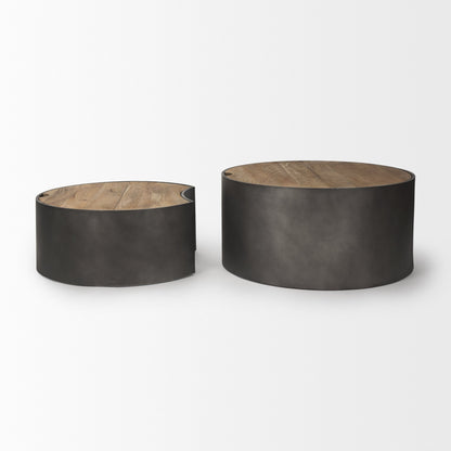 Tables basses gigognes Aurora en noir