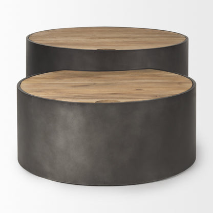 Tables basses gigognes Aurora en noir