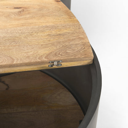 Tables basses gigognes Aurora en noir