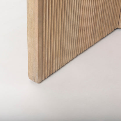 Table d'entrée Empire en marbre avec base cannelée