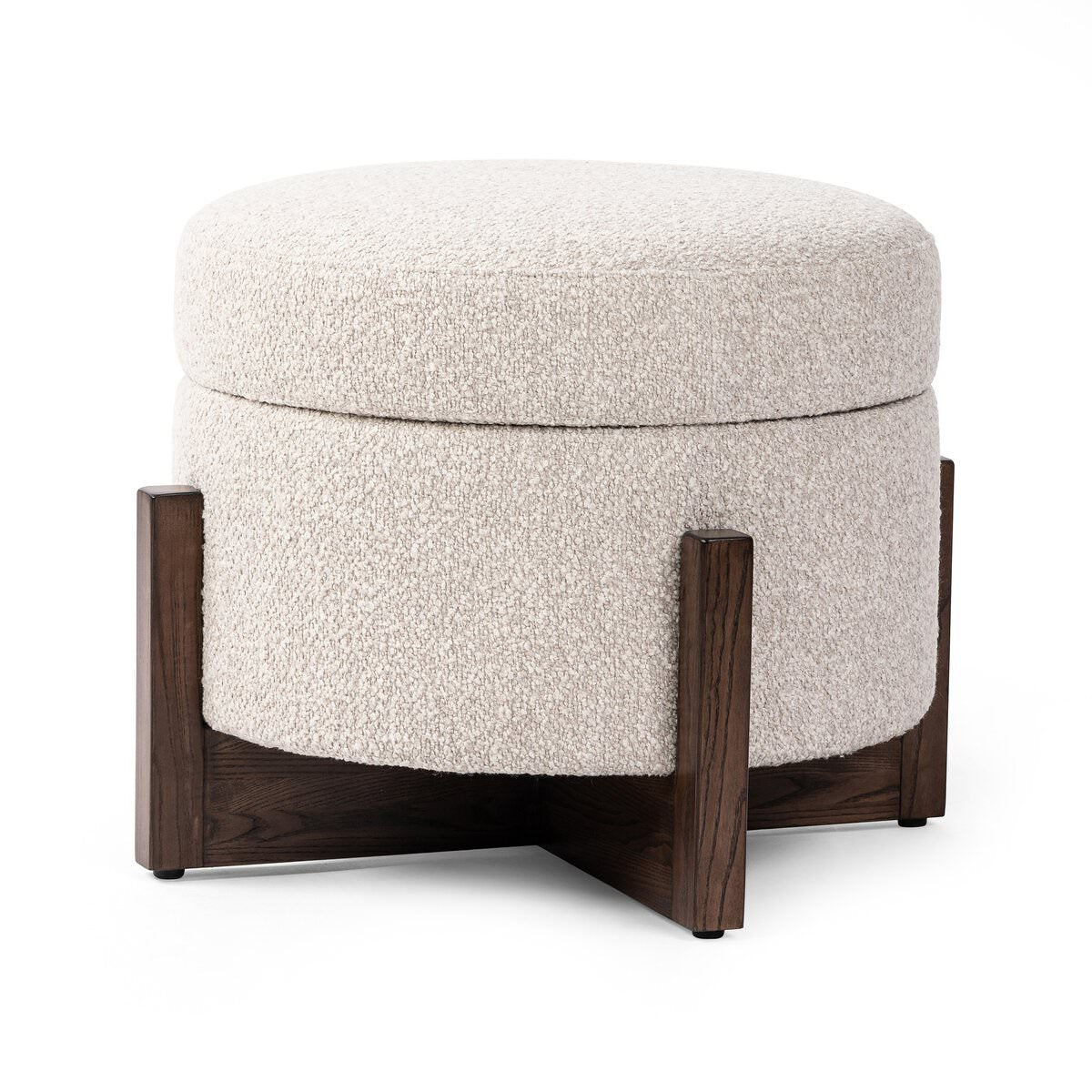 Pouf de rangement Four Hands Esben en Sattley Fog