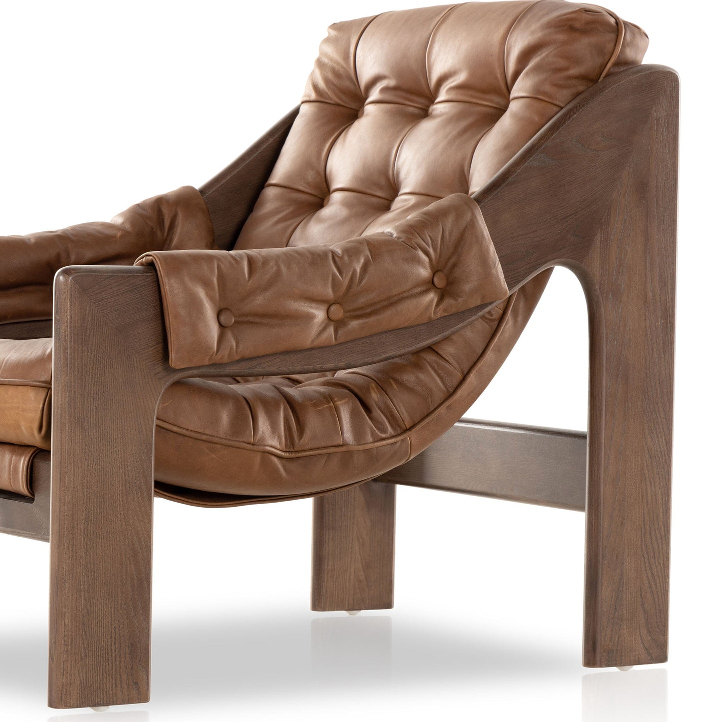 Chaise Halston à quatre mains en Sienna Heirloom