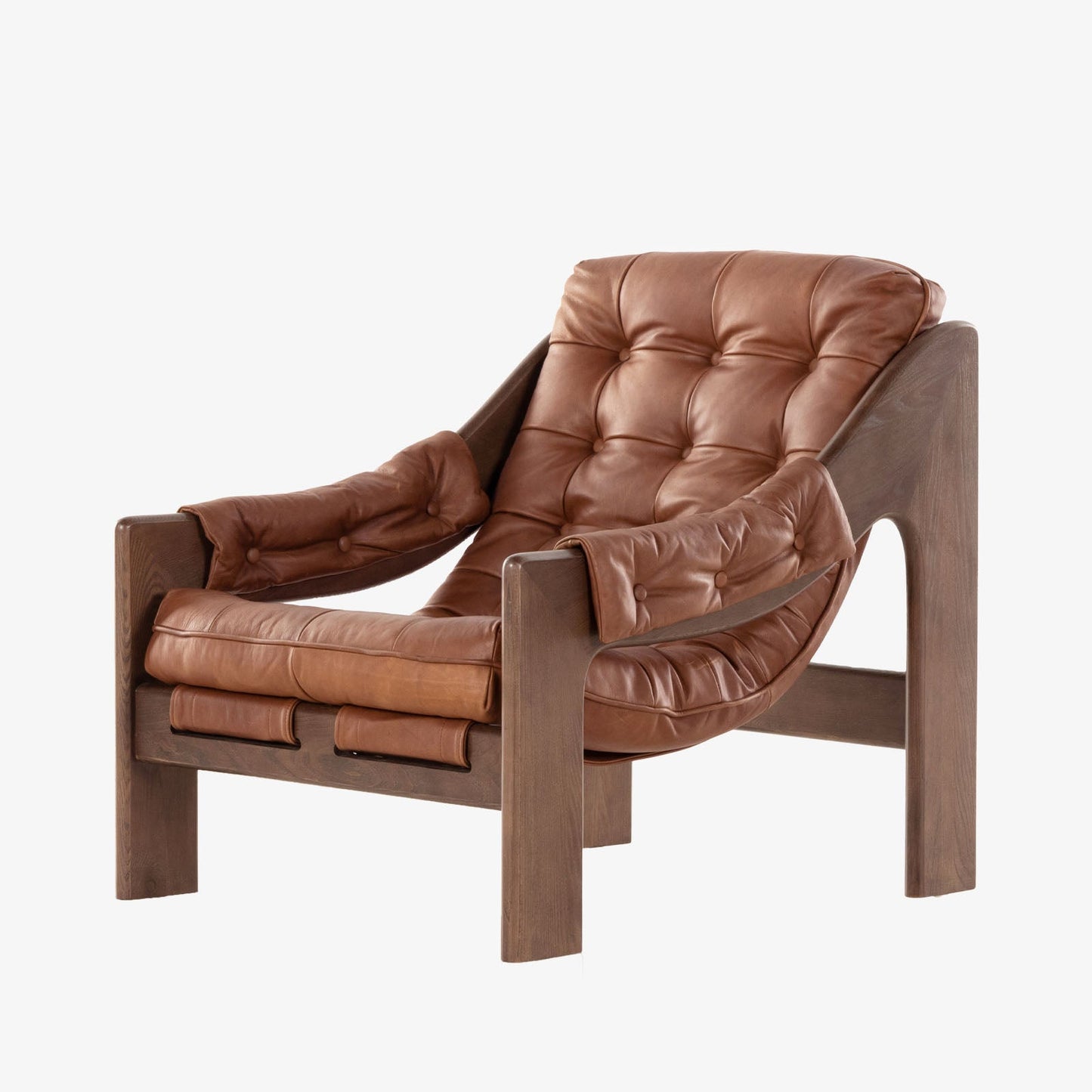 Chaise Halston à quatre mains en Sienna Heirloom