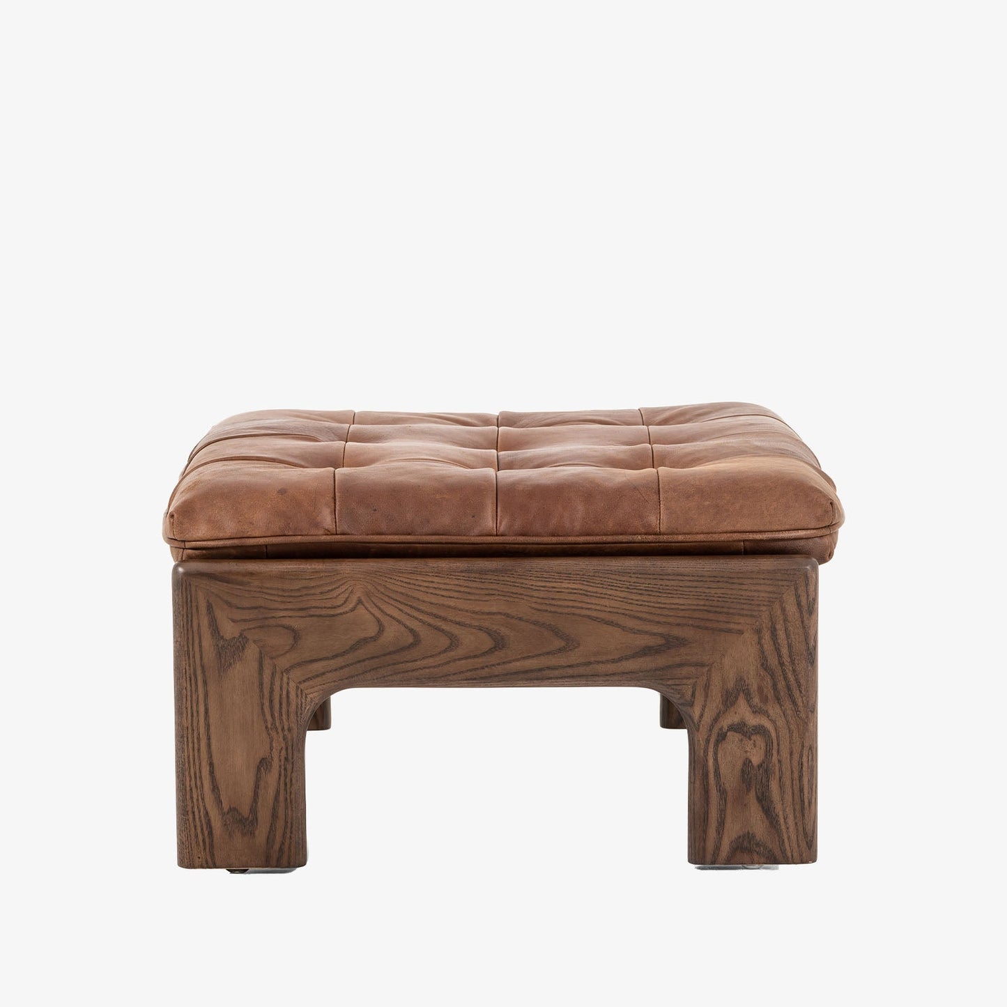 Ottoman Halston à quatre mains en Sienna Heirloom