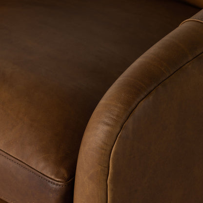 Fauteuil pivotant Topanga à quatre mains en Sienna Heirloom