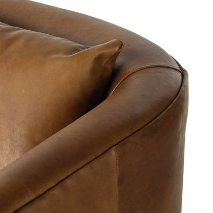 Fauteuil pivotant Topanga à quatre mains en Sienna Heirloom