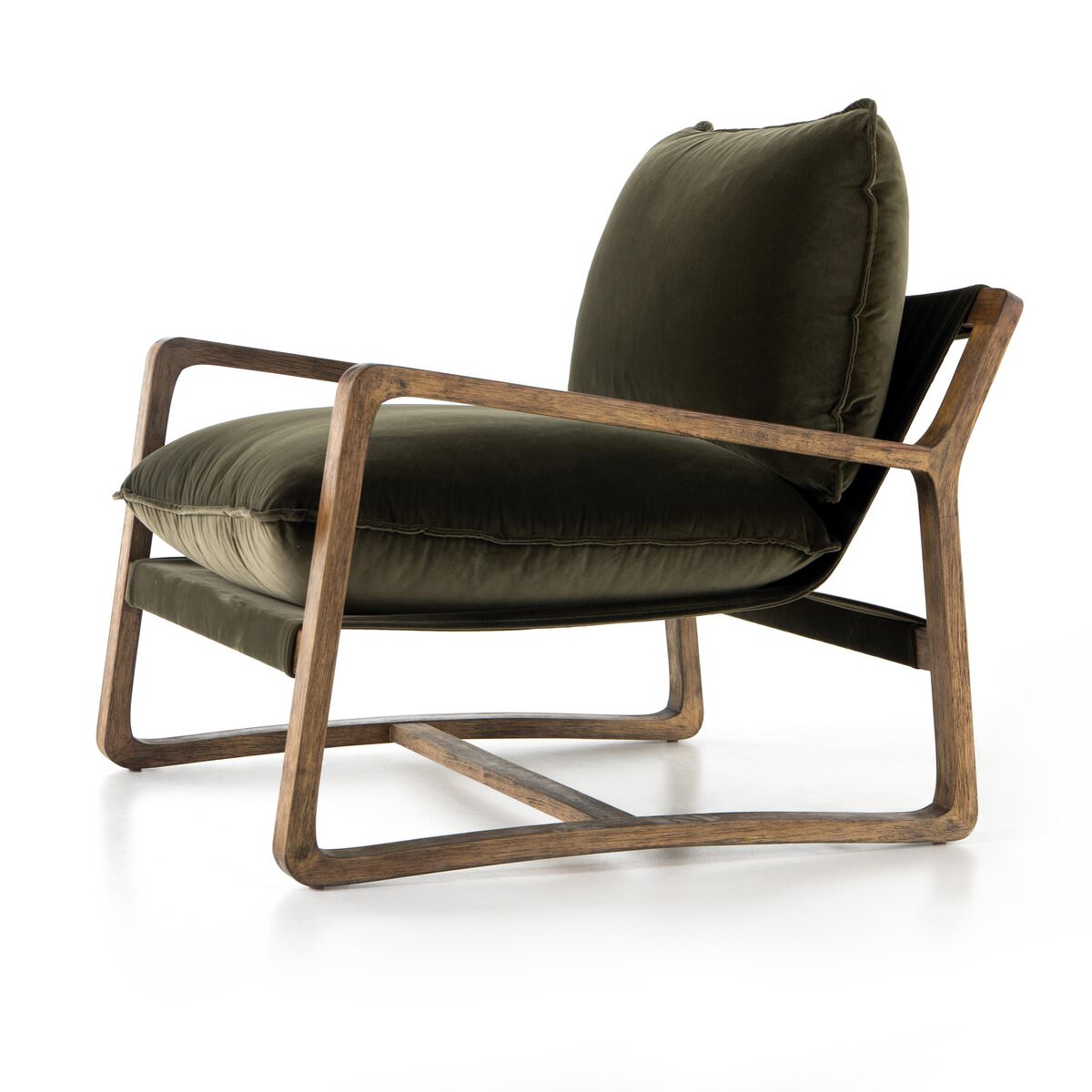Chaise Four Hands Ace en Surrey Olive