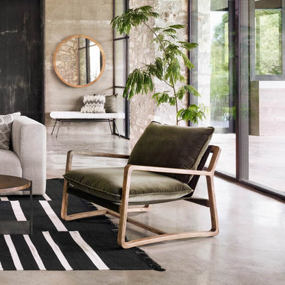 Chaise Four Hands Ace en Surrey Olive