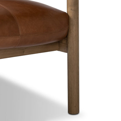 Chaise Adaline à quatre mains en châtaignier de Sonoma
