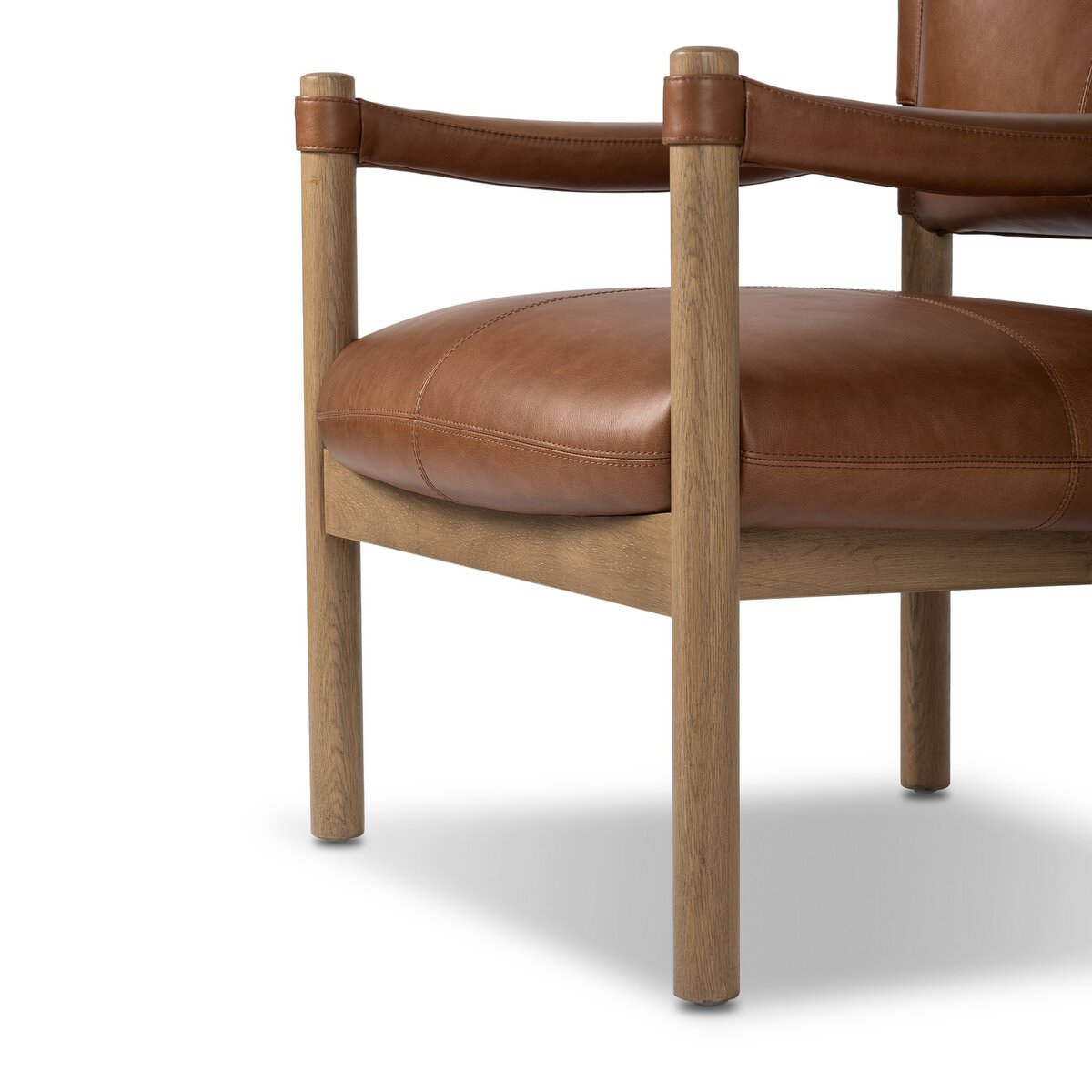Chaise Adaline à quatre mains en châtaignier de Sonoma
