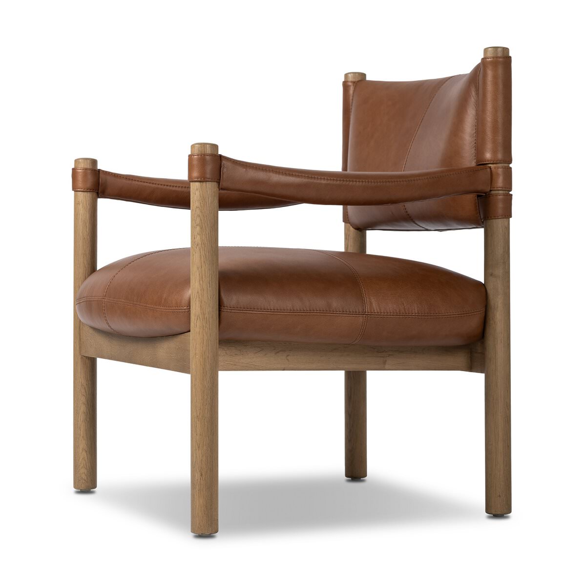 Chaise Adaline à quatre mains en châtaignier de Sonoma