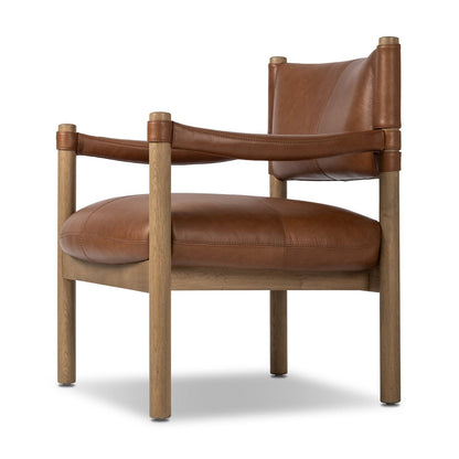 Chaise Adaline à quatre mains en châtaignier de Sonoma