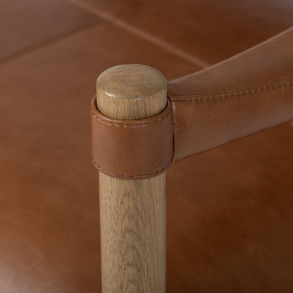 Chaise Adaline à quatre mains en châtaignier de Sonoma