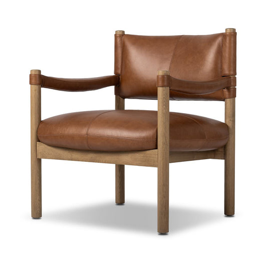 Chaise Adaline à quatre mains en châtaignier de Sonoma