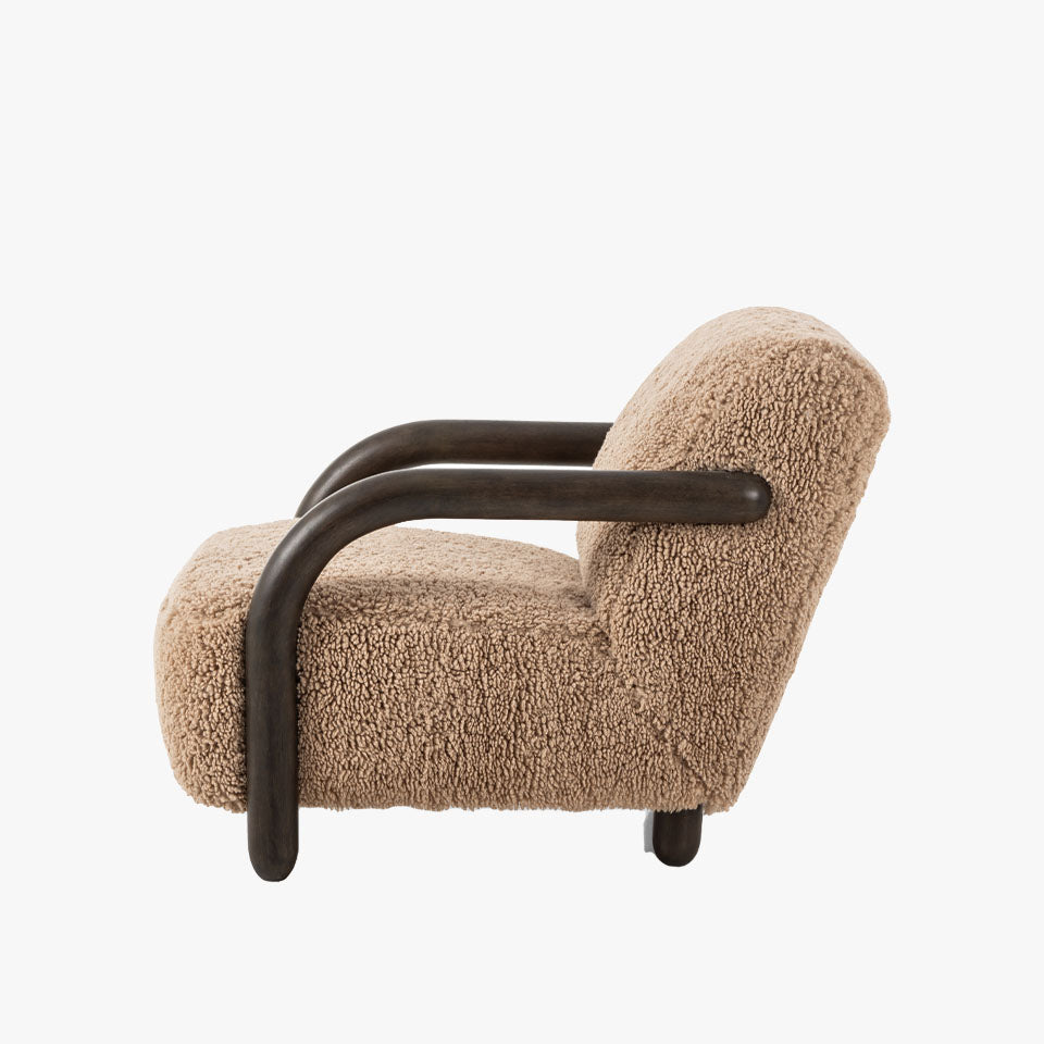 Chaise Aniston à quatre mains en toast Andes