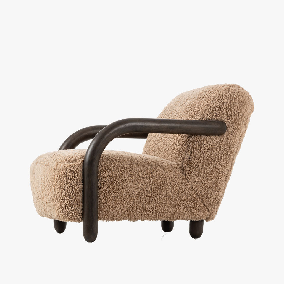 Chaise Aniston à quatre mains en toast Andes