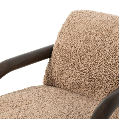 Chaise Aniston à quatre mains en toast Andes