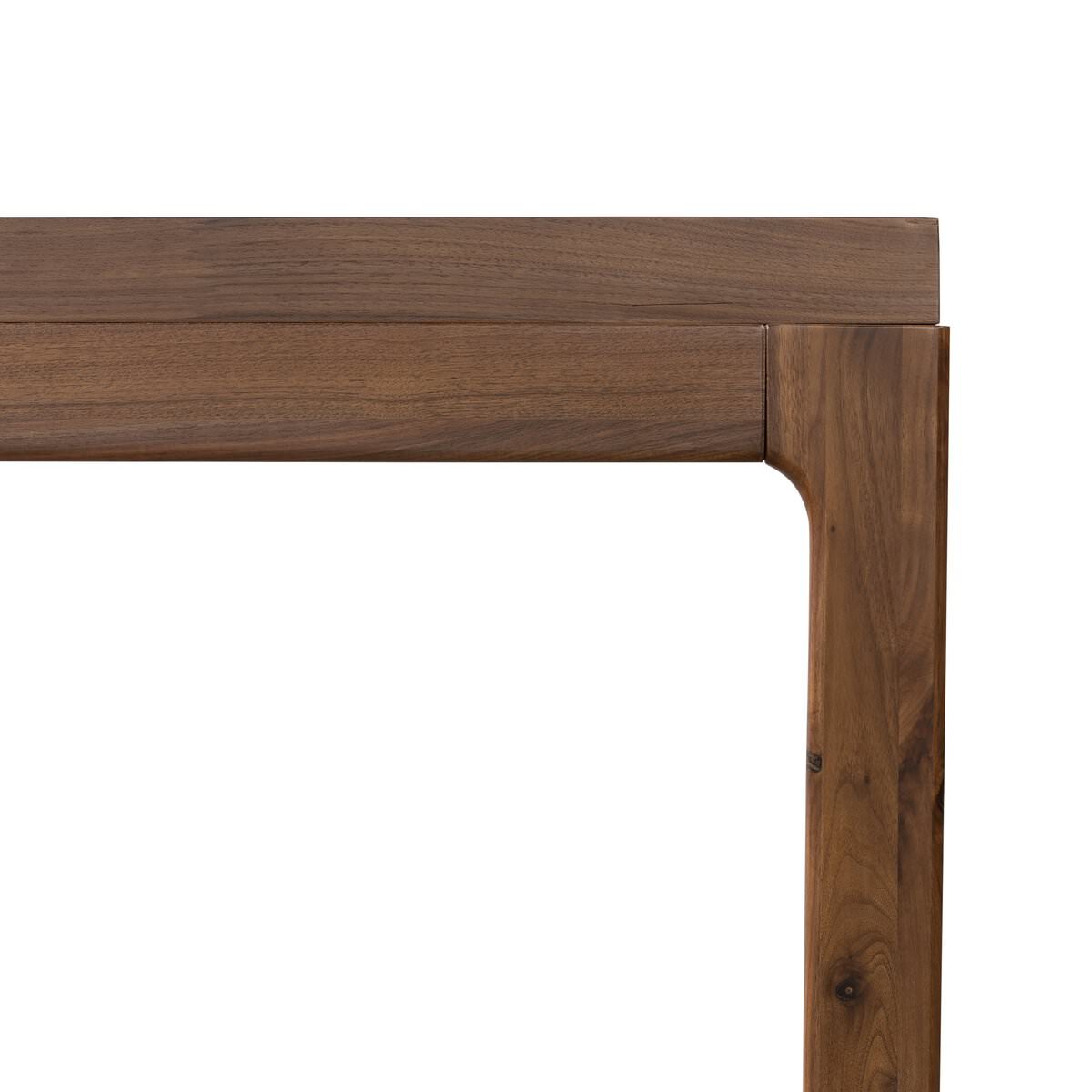 Console Arturo à quatre mains en placage de noyer naturel