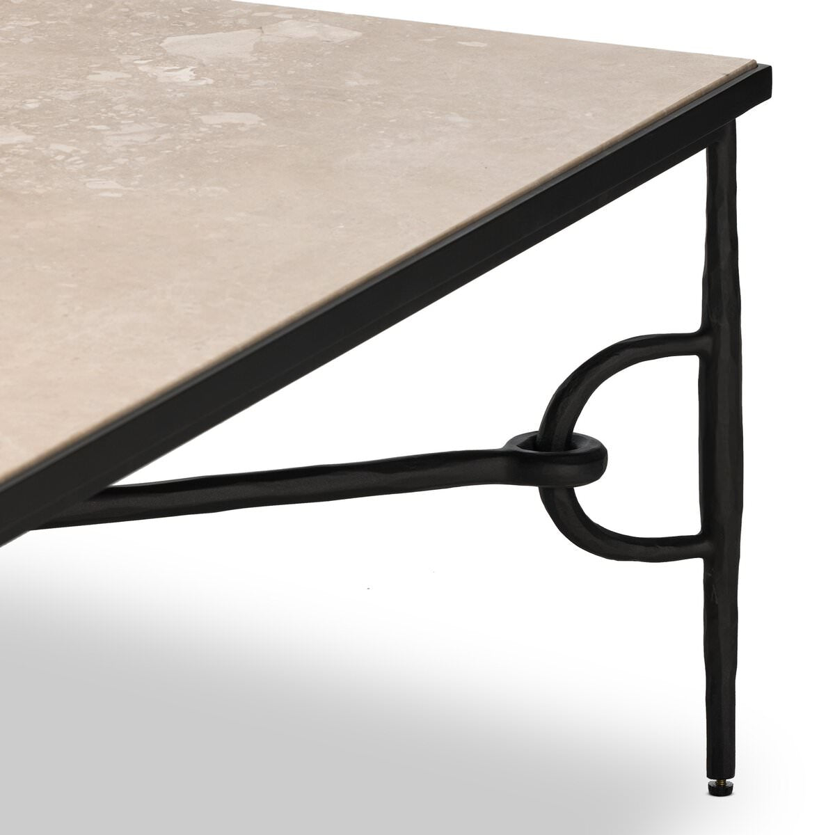Table basse Babylon à quatre mains en marbre lunaire
