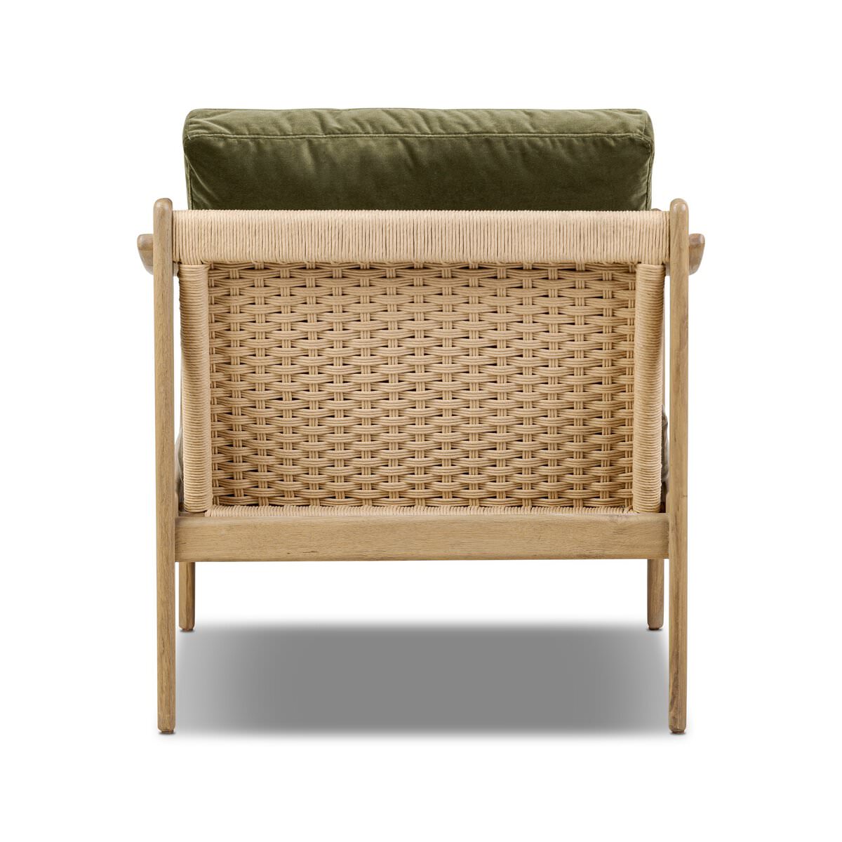 Chaise Barwin à quatre mains en Surrey Olive 