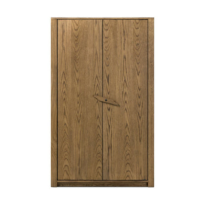 Armoire Bedford Four Hands en placage de chêne naturel chaleureux