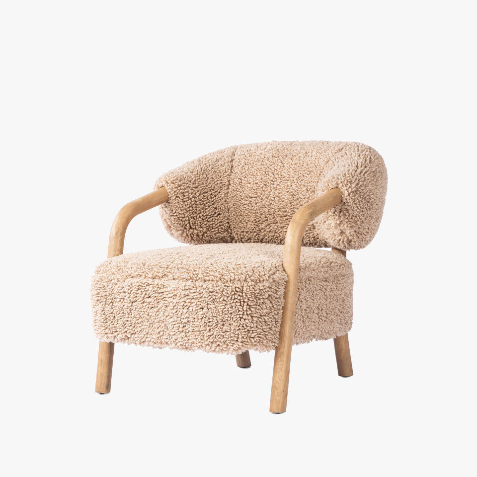 Chaise Brodie à quatre mains en toast Andes