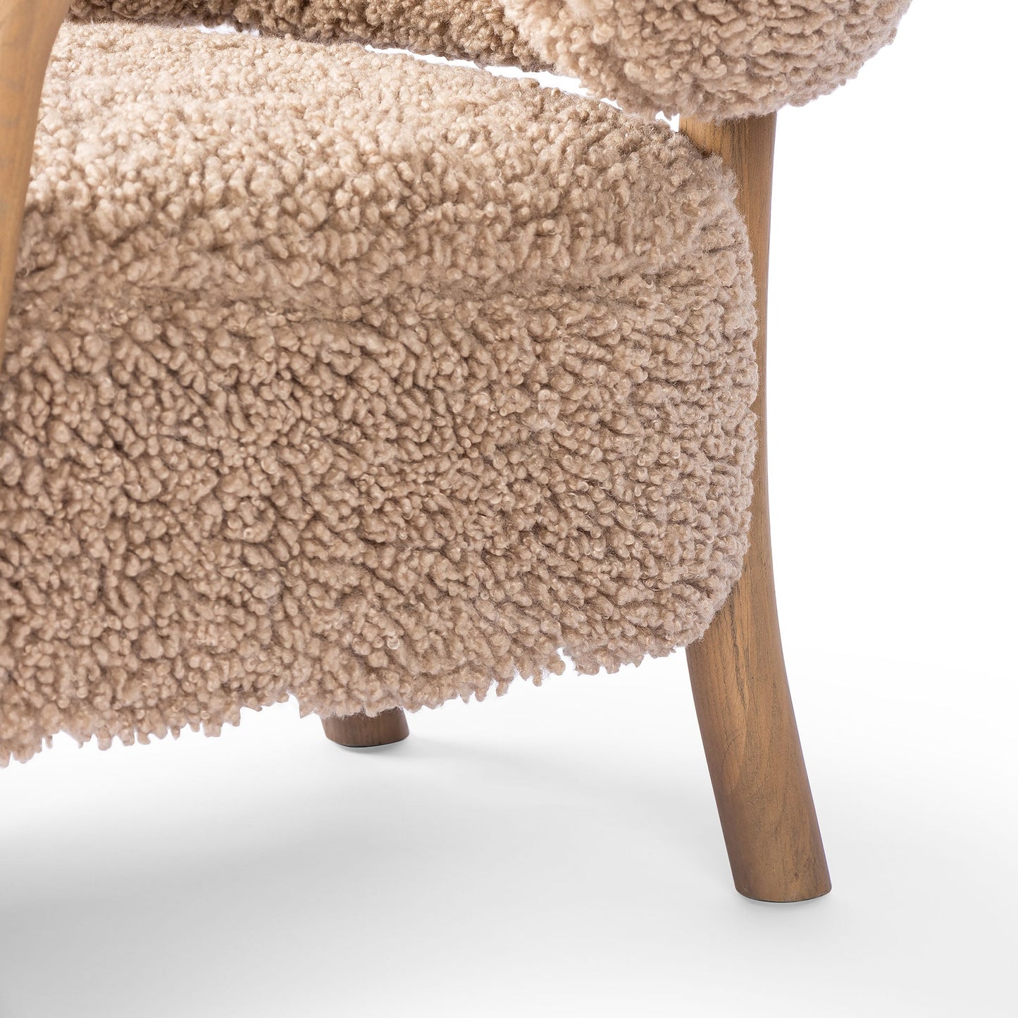 Chaise Brodie à quatre mains en toast Andes