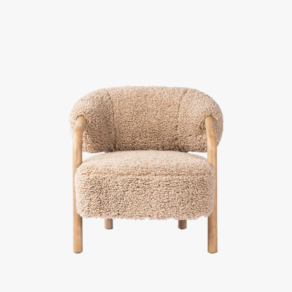 Chaise Brodie à quatre mains en toast Andes